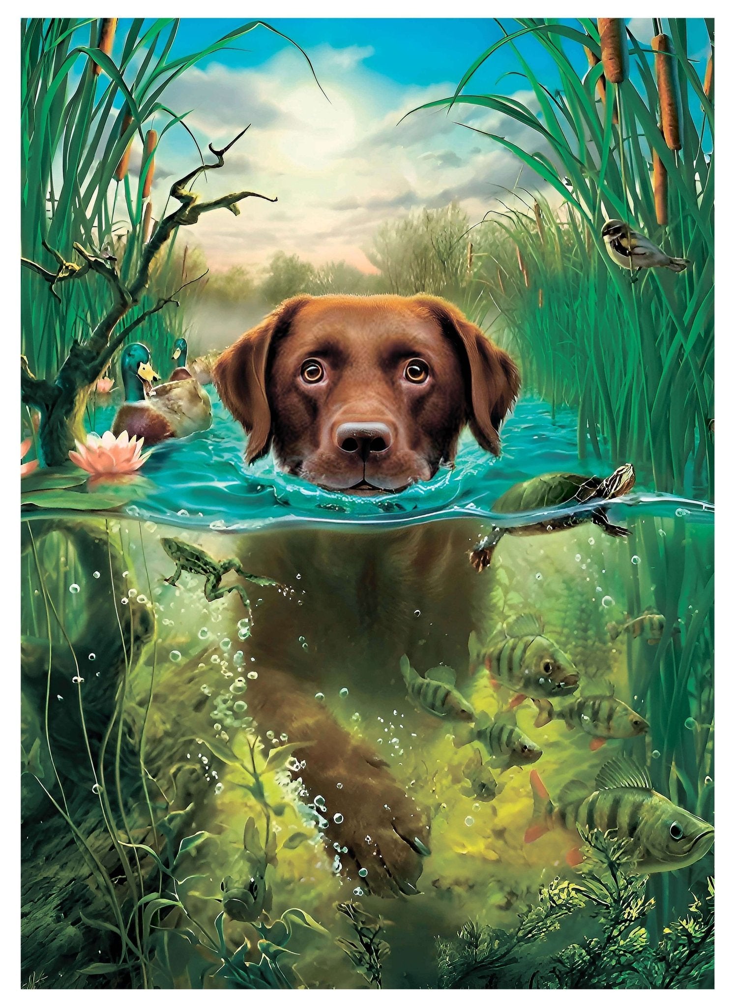 Wooden Jigsaw Puzzle 500 pcs | Hunting (PW033e) – Wooden puzzles | Varvikas.Shop