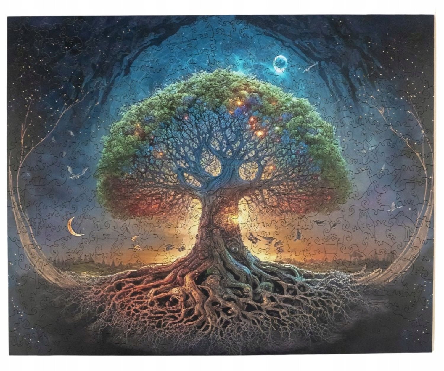 Wooden Jigsaw Puzzle 500 pcs | Moon Tree (PW025e) – Wooden puzzles | Varvikas.Shop