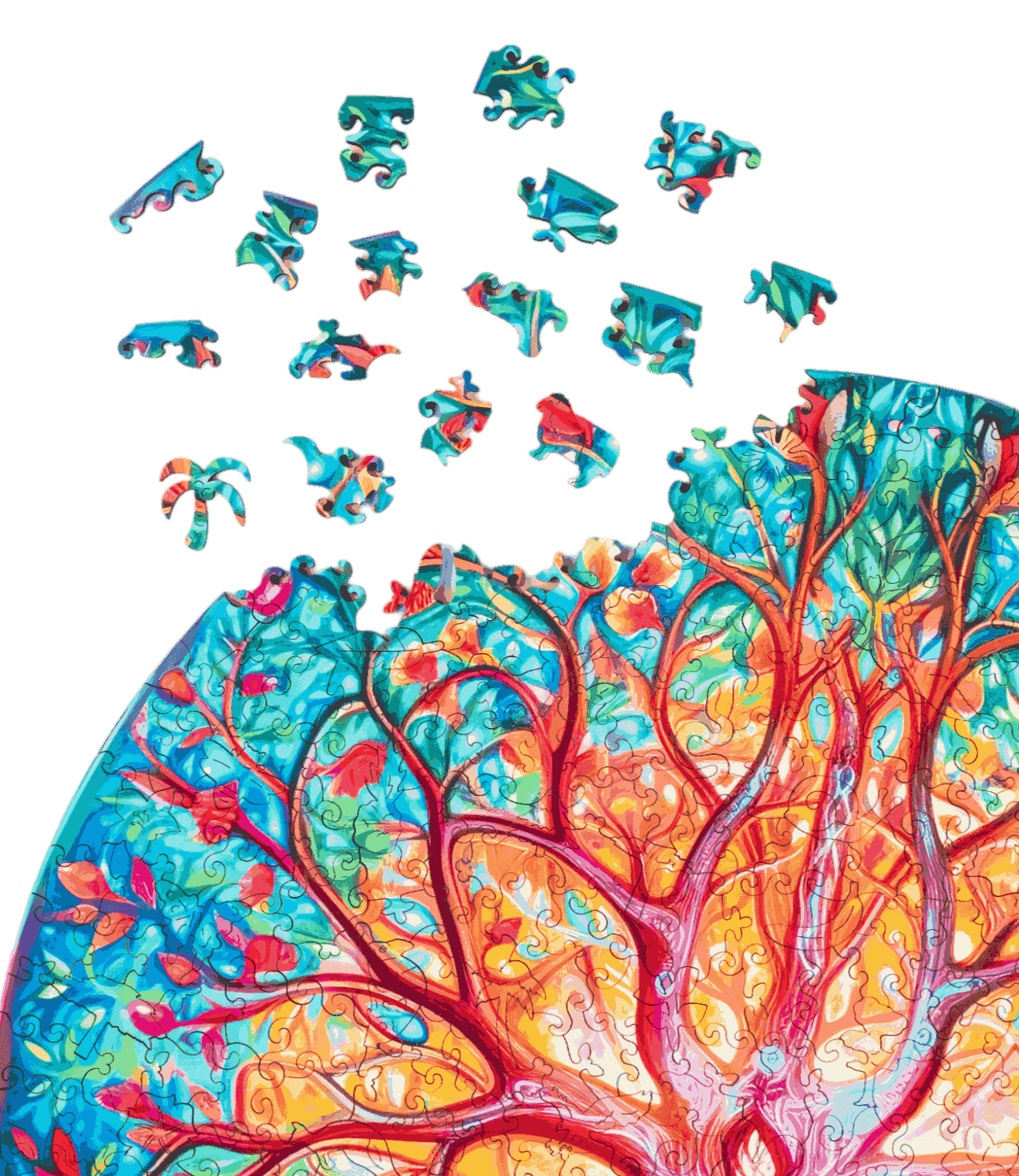 Wooden Jigsaw Puzzle 500 pcs | Tree of Life (PW024e) – Wooden puzzles | Varvikas.Shop