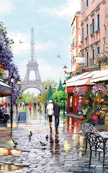 5D Diamond Painting 75x120 cm | Paris in Spring | Without Frame (UH04e) – Diamond painting | Varvikas.Shop