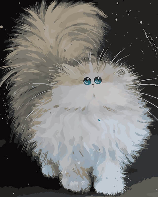 ME1069e - Cute Fluffy Cat