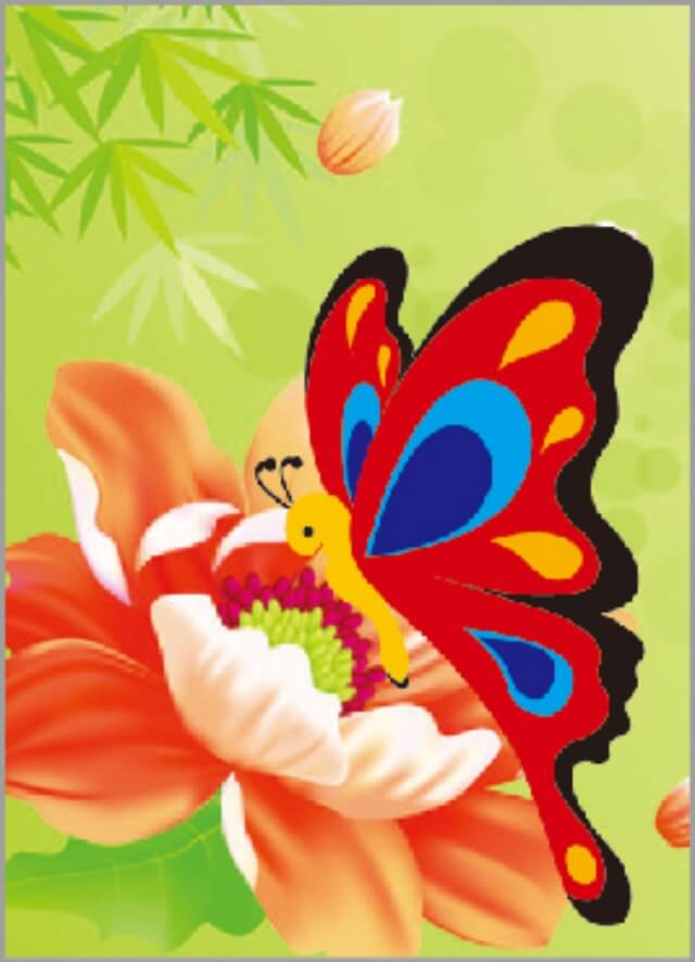 X185e - Butterfly on a Flower